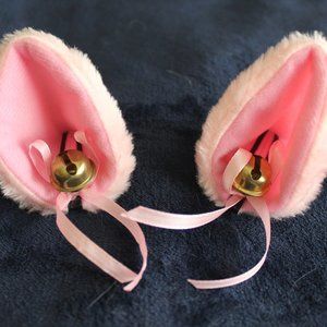 Pink Cat Ear Hairclips